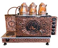3 Demlikli Elektrikli Bakır Çay Kazanı